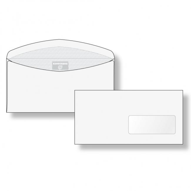 [OB066580] Poštové obálky C6/5 olizové s okienkom vpravo vnútorná potlač, pre strojné spracovanie, 1000 ks