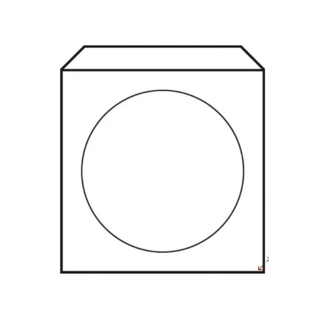 [OB201071] Obálky na CD 125x125 s okienkom 50 ks