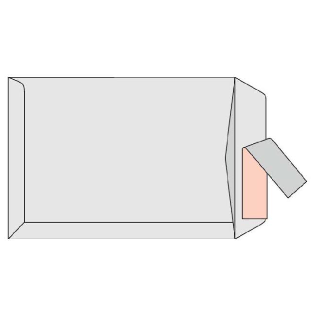 Postal envelopes C4 with tape, white, 25 pcs