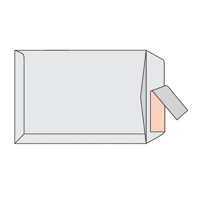 Postal envelopes C4 with tape, white, 500 pcs