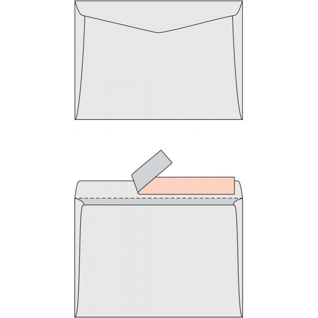 Postal envelopes C5 with tape, 1000 pcs