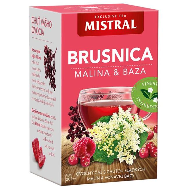 [PT604770] Čaj MISTRAL ovocný HB Brusnica, malina a čierna baza 40 g