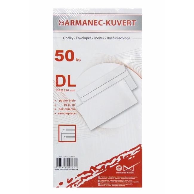 Postal envelopes DL self-adhesive, 50 pcs