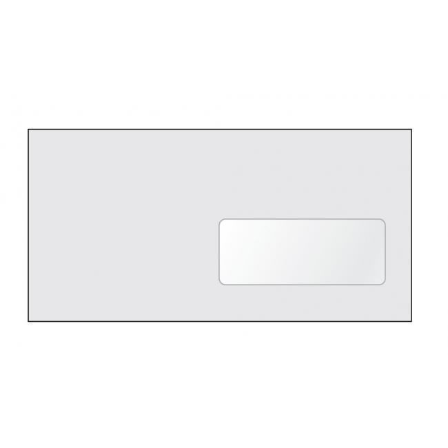 [OB412410] Postal envelopes DL self-adhesive, window, 1000 pcs