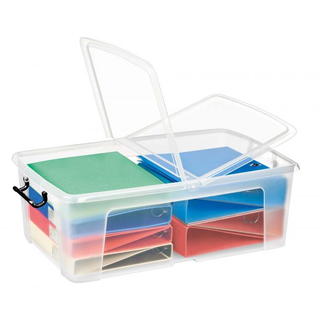 Plastic box with lid 50l