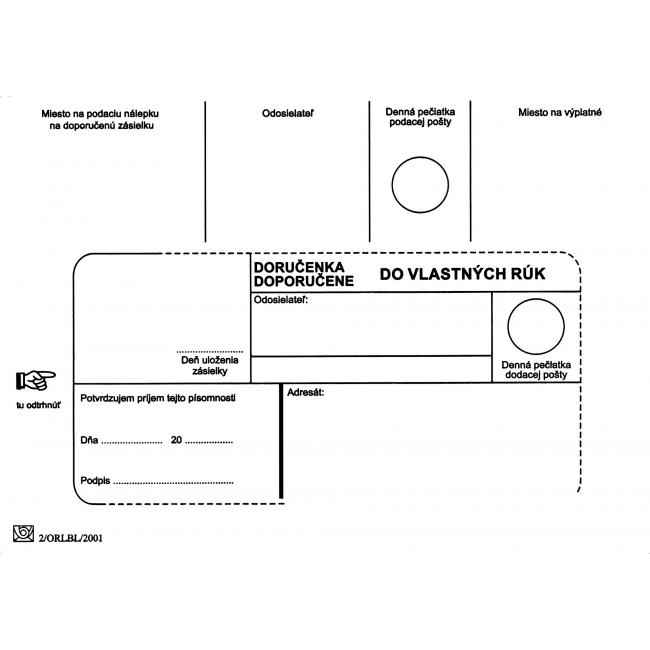 Poštové obálky B6 doručenie do VR bez OD, 100 ks