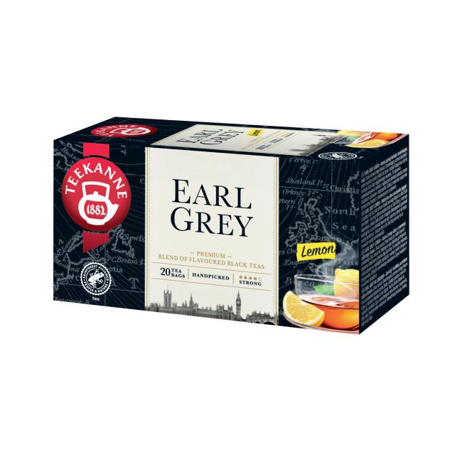 Tea TEEKANNE black Earl Gray Lemon with vitamin C HB 20 x 1.65g