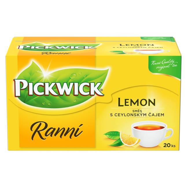PICKWICK čierny ranný čaj s citrónom 25 x 1,75 g/ 20 x 1,75 g
