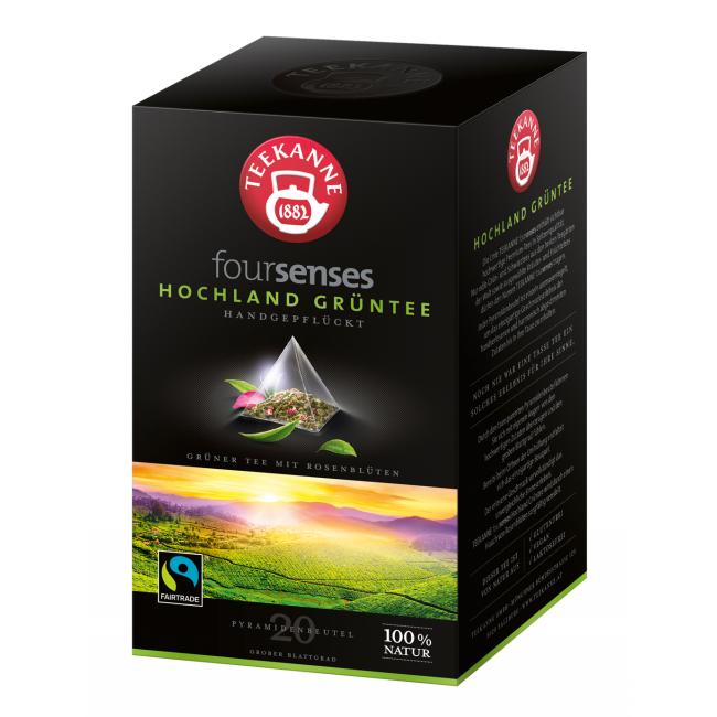 [PT647279] Čaj TEAPOT FOURSENSES Highland Green Tea Fairtrade HB 20 x 2g