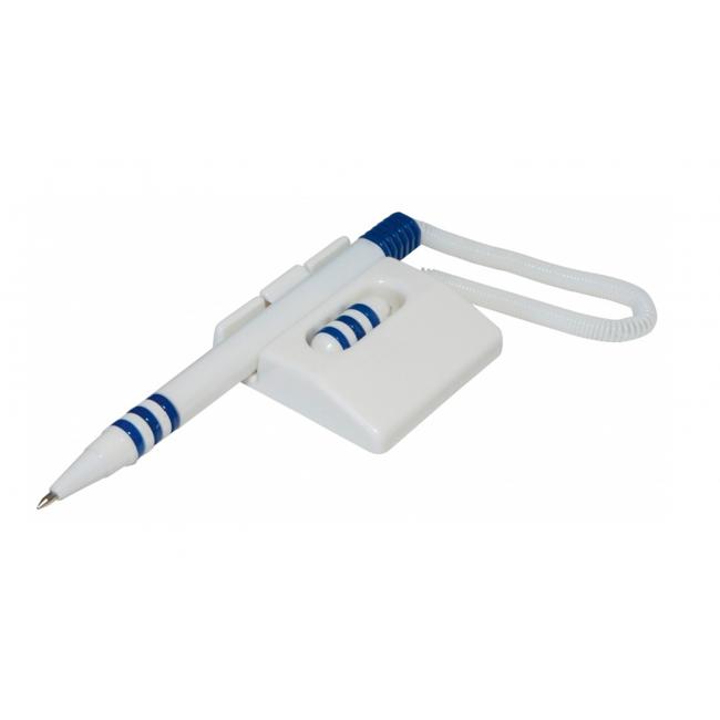 Pen with stand Office Products plastic blue-white horizontal