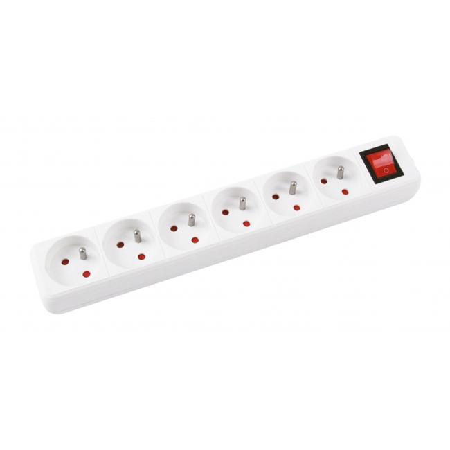 Extension cable Office Products with 6 sockets with switch 3m
