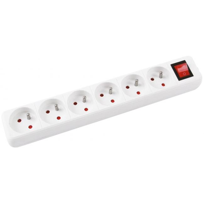 Extension cable Office Products with 6 sockets with switch 5m