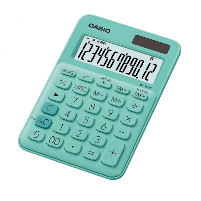 [CS013200] Calculator Casio MS-20UC green