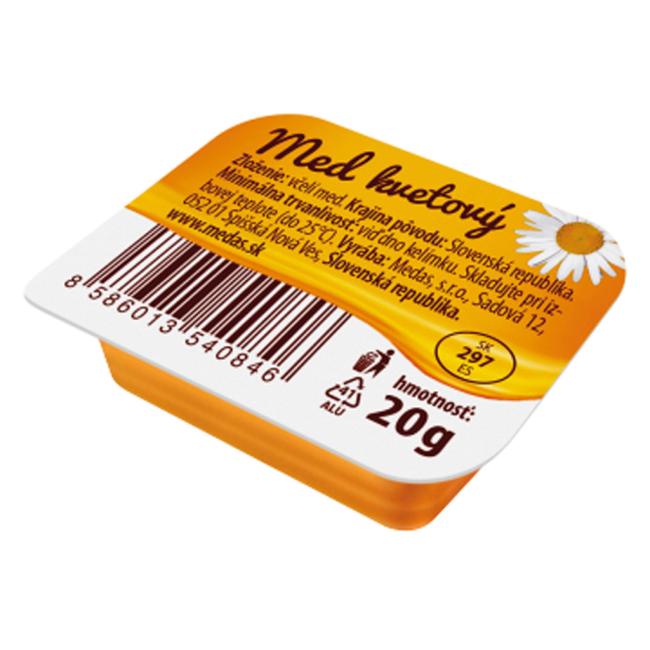 Bee flower honey in tubs 60 x 20 g