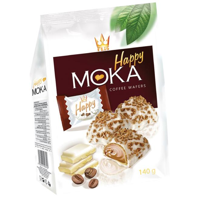 [PT795412] HAPPY MOKA oblátky s príchuťou kávy 140 g