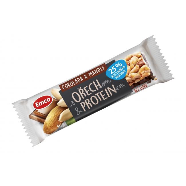 MYSLI bar with protein 40 g chocolate and almonds