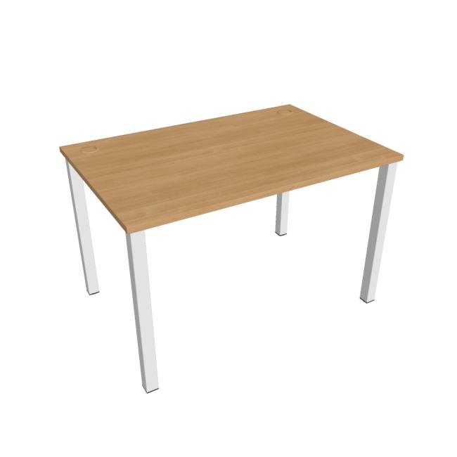 Uni work table, 120x75.5x80 cm, oak/white