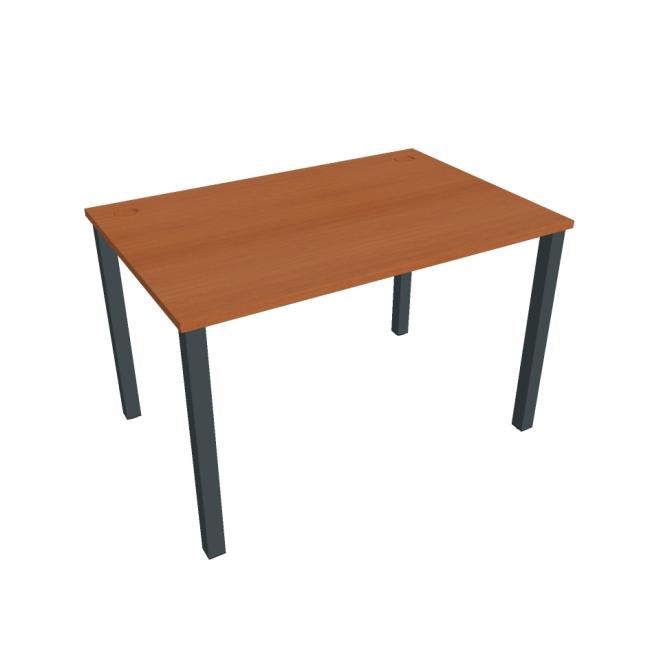 Uni work table, 120x75.5x80 cm, cherry/black