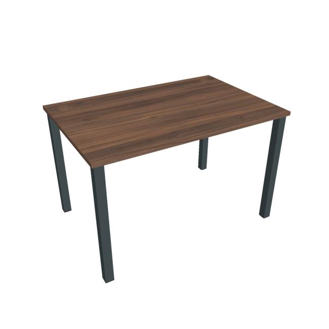 Uni work table, 120x75.5x80 cm, walnut/black