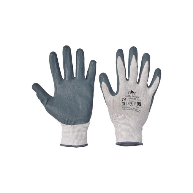Gloves nylon nitrile BABBLER LIGHT HS-04-001, size 8/M
