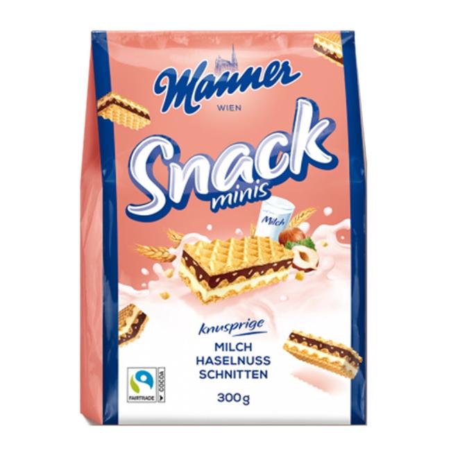 Manner Snack Minis lieskové oblátky 300 g