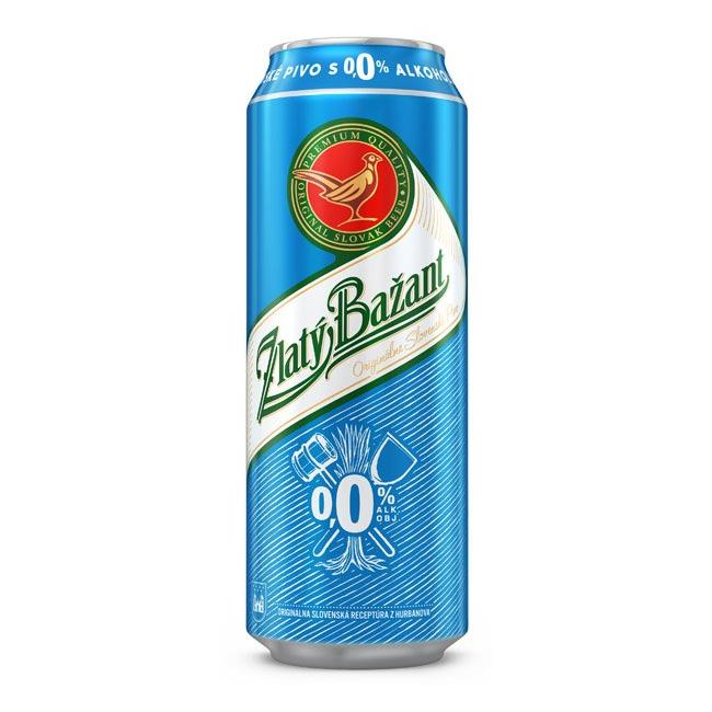 [PT900760] Beer Zlatý Bažant 0% non-alcoholic 24 x 0.5 ℓ Light can