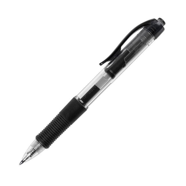[QC000267] Guľôčkové pero Q-CONNECT klikacie čierne
