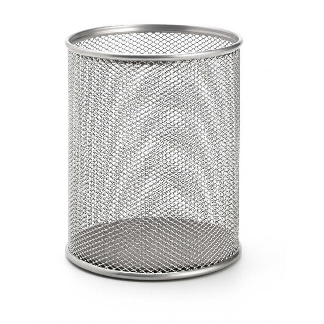 Wire pen stand 90x100mm silver