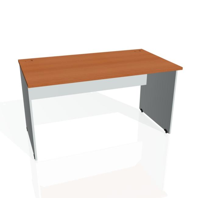 Gate desk, 140x75.5x80 cm, cherry/grey