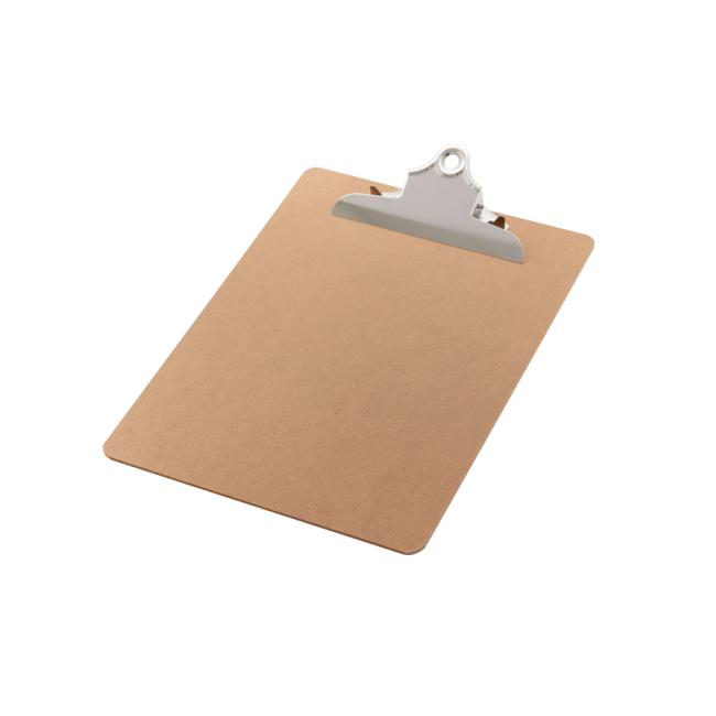 [QC001304] Writing pad with clip A4 Q-CONNECT brown