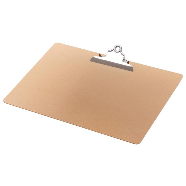 [QC001305] Writing pad with clip A3 Q-CONNECT brown in width