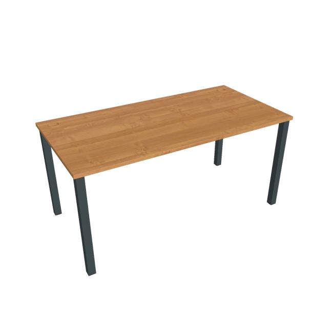 Uni work table, 160x75.5x80 cm, alder/black
