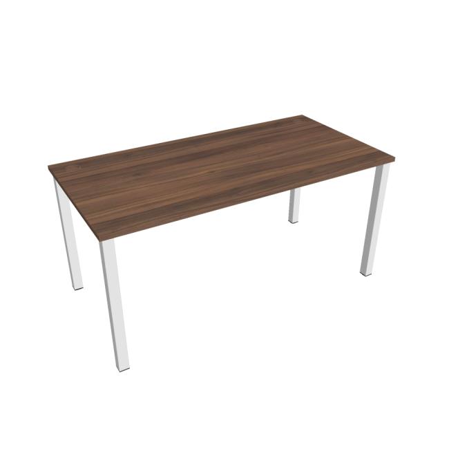 Uni work table, 160x75.5x80 cm, walnut/white
