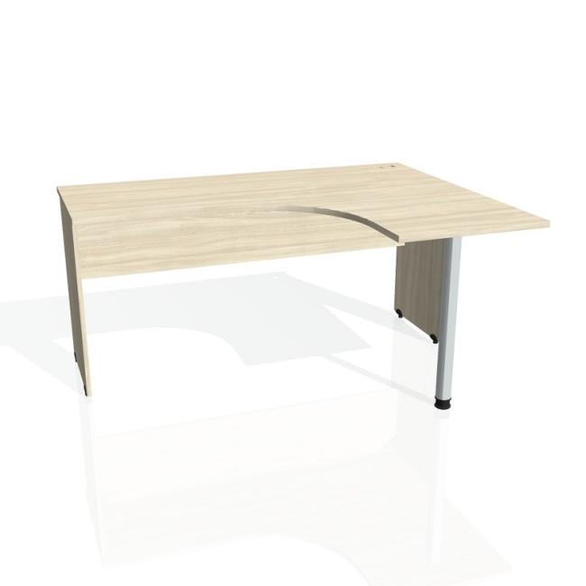 Gate desk, ergo, left, 160x75.5x120 cm, agate/agate