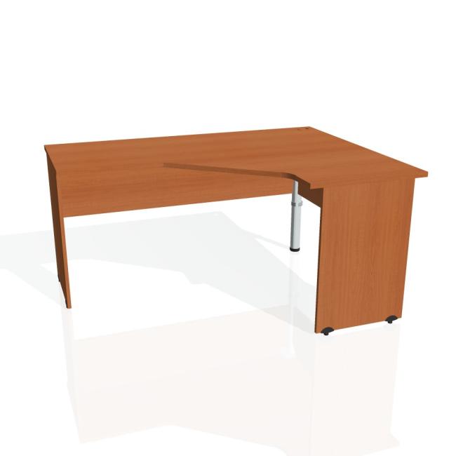Gate desk, ergo, left, 160x75.5x120 cm, cherry/cherry
