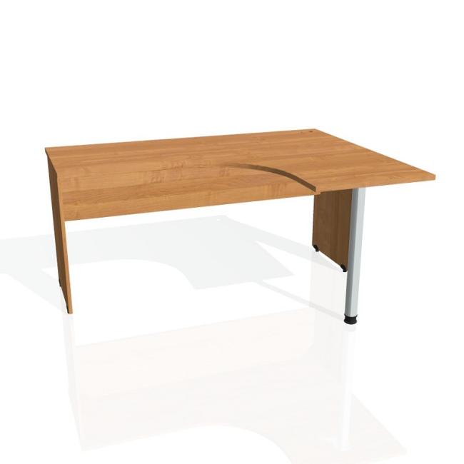 Gate desk, ergo, left, 160x75.5x120 cm, alder/alder