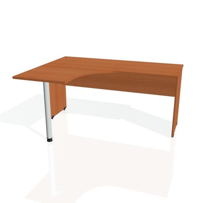 Gate desk, ergo, right, 160x75.5x120 cm, cherry/cherry