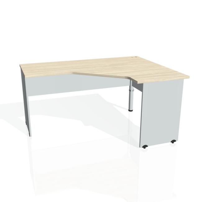 [ON016318] Gate desk, ergo, left, 160x75.5x120 cm, agate/grey