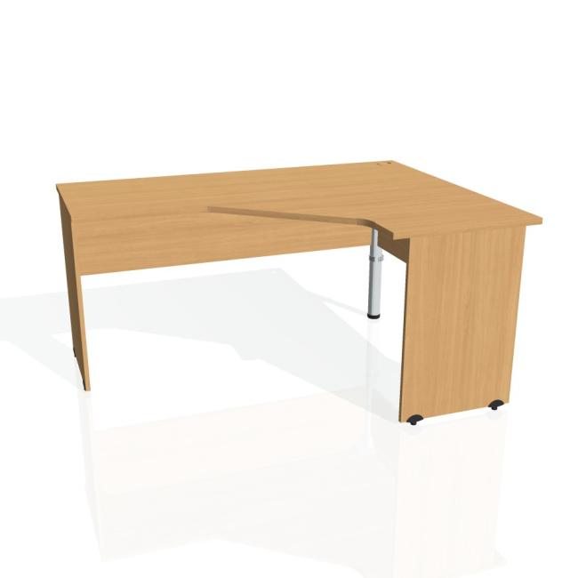[ON016322] Gate desk, ergo, left, 160x75.5x120 cm, beech/beech