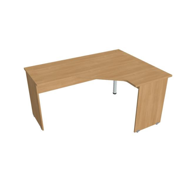 Gate desk, ergo, left, 160x75.5x120 cm, oak/oak
