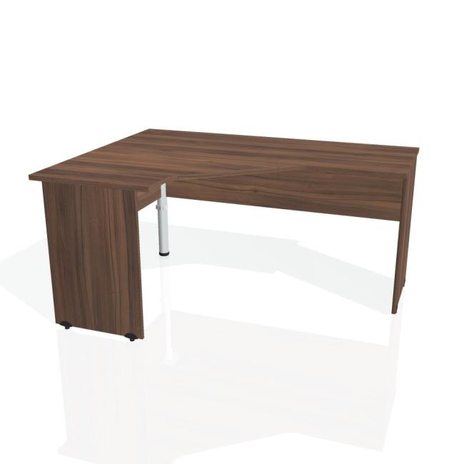 [ON016477] Gate desk, ergo, right, 160x75.5x120 cm, walnut/walnut