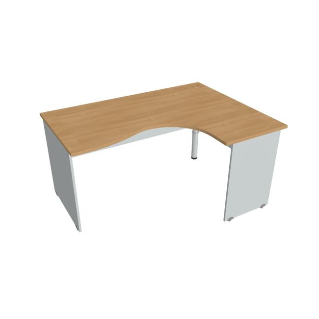 [ON016548] Gate desk, ergo, left, 160x75.5x120 cm, oak/grey