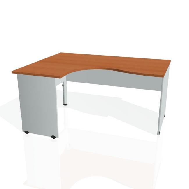 [ON016658] Gate desk, ergo, right, 160x75.5x120 cm, cherry/grey