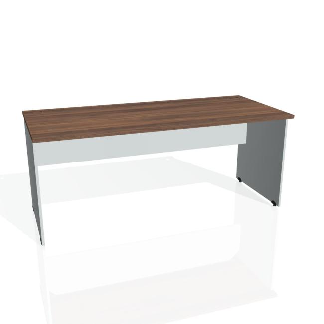 [ON018078] Gate desk, 180x75.5x80 cm, walnut/grey