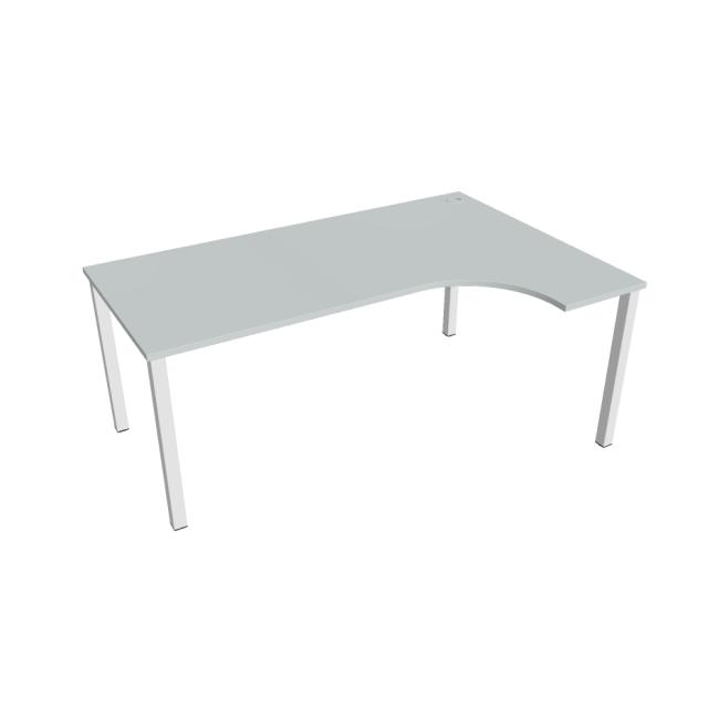 [ON018284] Work desk Uni, ergo, left, 180x75.5x120 cm, grey/white