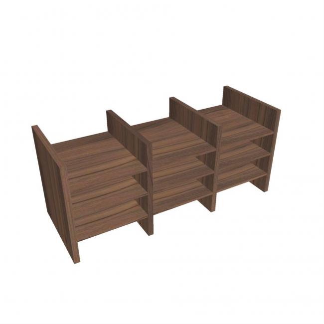 File insert Strong, universal, 33x76.2x29 cm, walnut