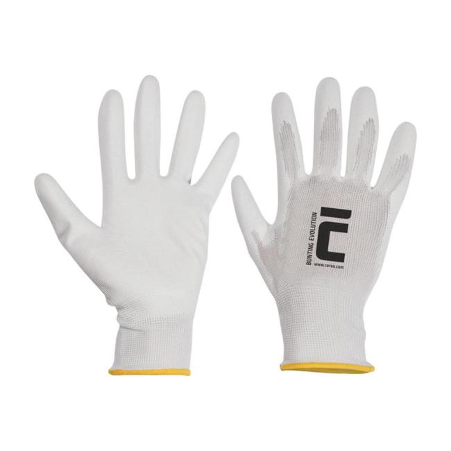 Working gloves Bunting Evolution white, large. 9/L