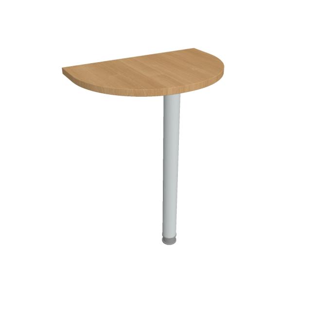 Additional Gate table, 60x75.5x40 cm, oak/metal