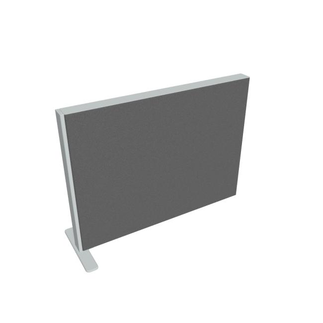 Akustik table screen, 60 cm, light grey