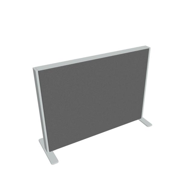 Akustik table screen, 60 cm, light grey
